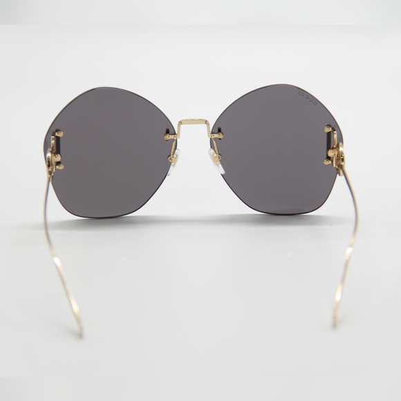 NEW GUCCI GG1203S 002 WOMEN GOLD GRAY OVERSIZED WOMEN  display picture 3